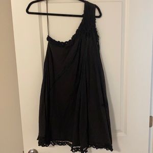 Free People Black One Shoulder Dress